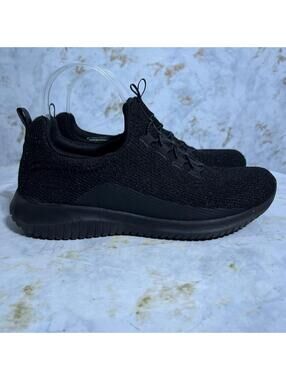 Skechers Ultra Flex Women's Size 8 Shoes Black Sparkle Comfort Athletic Sneakers